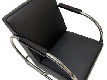 Art Deco Modernist Bauhaus Tubular Steel Lounge Chairs by Frits Kuyken, 1936